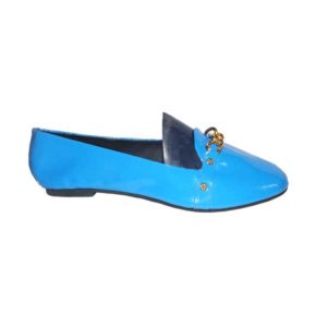 Women Light Blue Wet-loose Flat Corporate Shoe