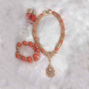 Women Angel-Skin Rose Gold Pendant Beads Jewelries