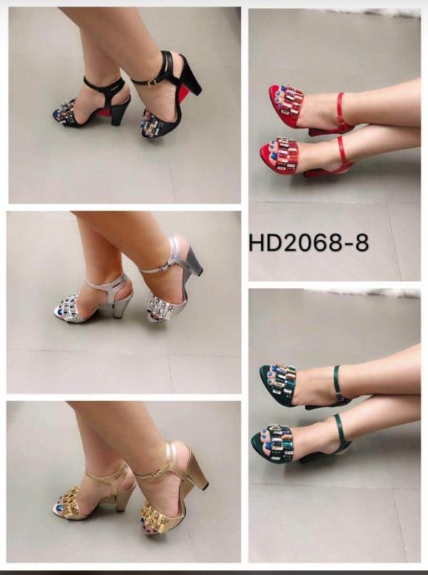 Women Sleek Heeled Sandals