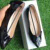 Women Flat Patent Covered Office Shoe
