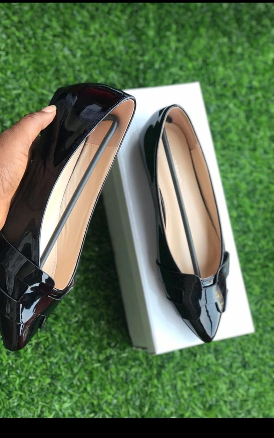 Women Flat Patent Covered Office Shoe | CartRollers ﻿Online Marketplace  Shopping Store In Lagos Nigeria