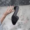 Women's Moderate Block Heels Fancy Slippers