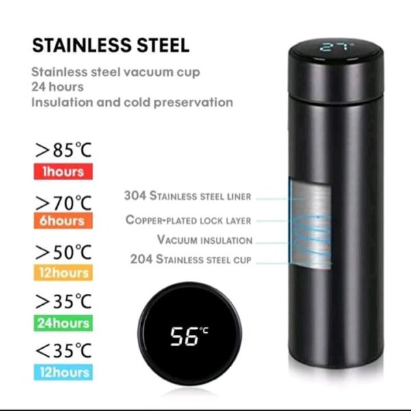Temperature Display Vacuum Insulated Flask