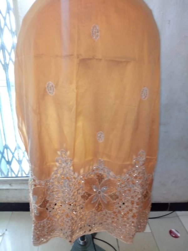 Indian George Lace Fabric - Gold