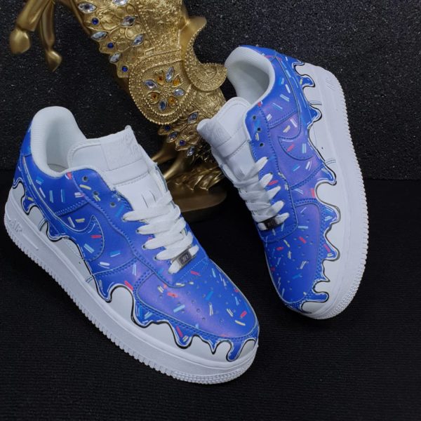 Designer Blue And White Unisex Sneakers