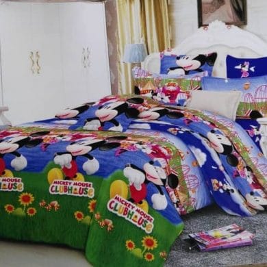 Children's Mickey Mouse Clubhouse Character Bed Sheet - 4 Pillow Cases