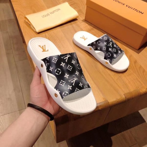 Men's Louis Vuitton Palm Slippers - Italian Slip Ons