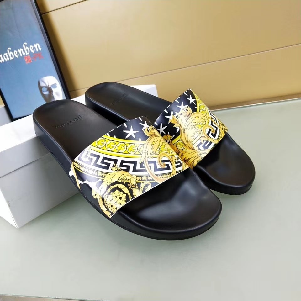 versace palm slippers price