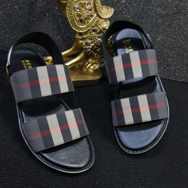 Men's Burberry Double Flap Sandals