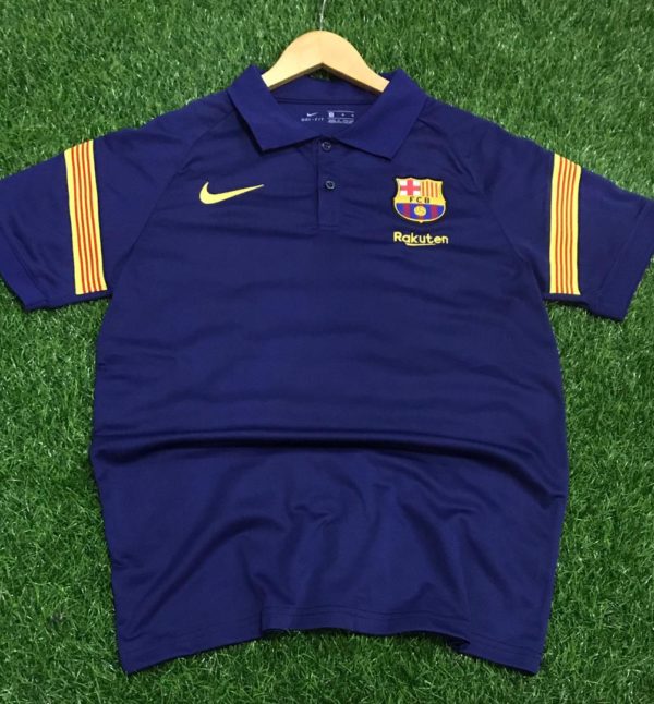 Club Crested Designer Polo T-Shirt - Football Club Barcelona