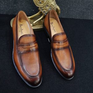Berluti Men's Snake Skin Designer Shoe
