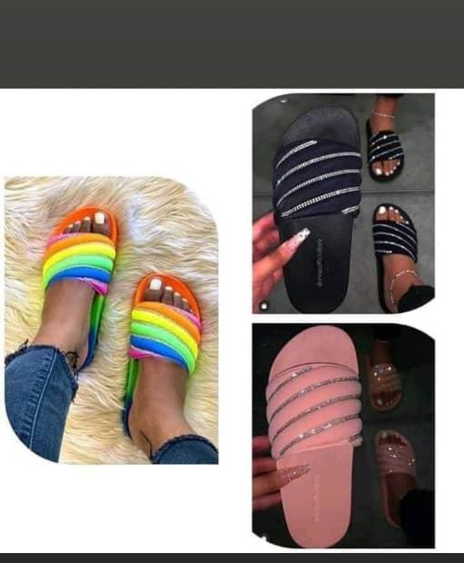 Rubber Stoned Slipper  CartRollers ﻿Online Marketplace Shopping