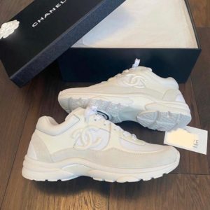 WHITE LACED DESIGNERS SNEAKERS
