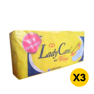 Lady Care Ladycare Winged Sanitary Pad - 10 Pads (3 Packs)