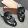 Men's Designers Black Slip-On Shoe