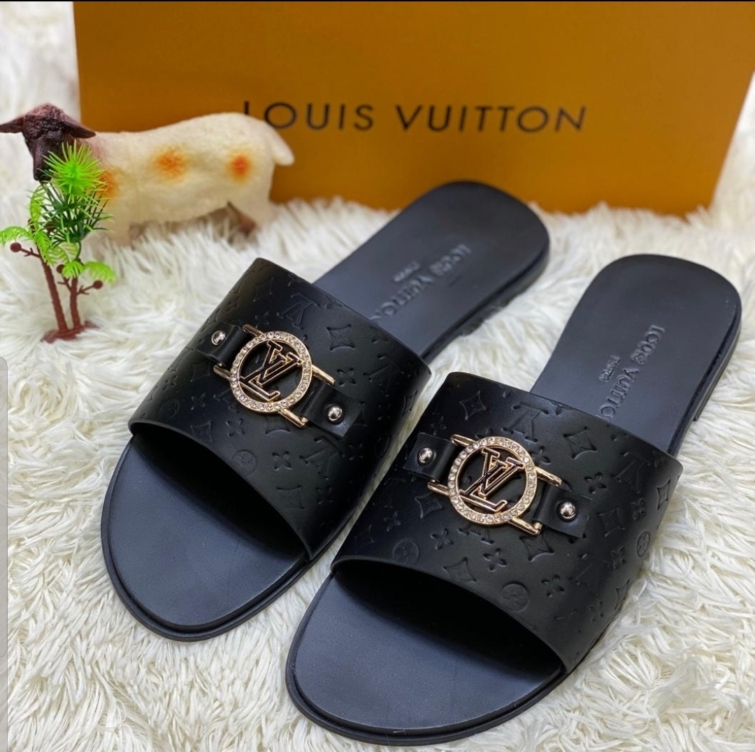 Original Louis Vuitton palm slippers  Olist Men's Louis Vuitton Slippers  shoes For Sale In Nigeria