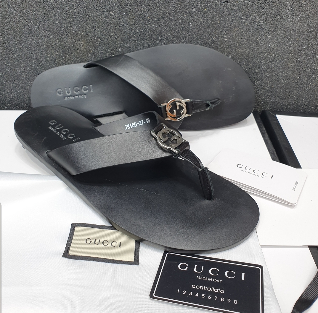 GUCCI FLAT PALM SLIPPERS | Cart Rollers