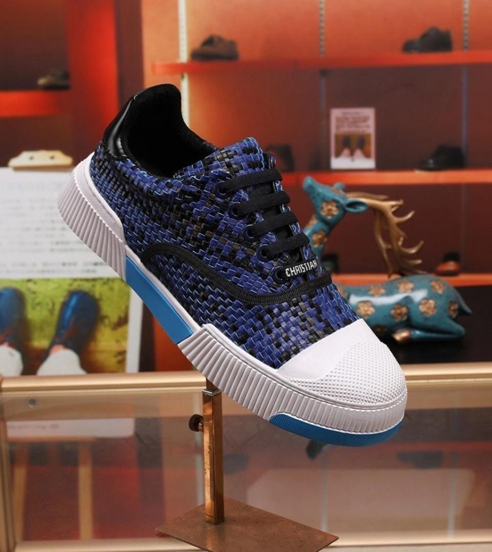 Leopard-Print Dior High-Top Sneakers at Milan Fashion Week Men's Fall '20