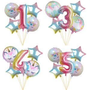 5Pcs Number Balloon