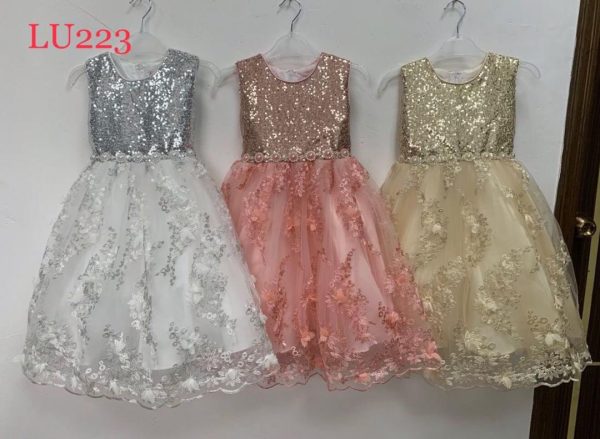 CHILDREN LACED BALL GOWN