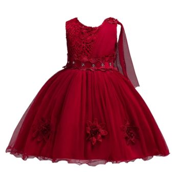 Red Rose Dream Ball Gown - Designer Childrenswear