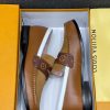 LEATHER/ SUED BROWN COOPERATE PARIS LOAFERS SHOE