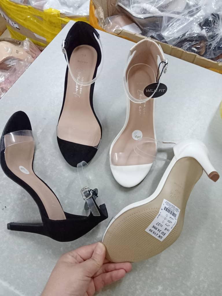 Teresa - Black and White High Heel Shoe | Elestilo