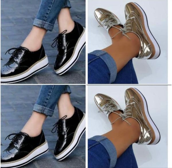LADIES FASHION LACED SNEAKERS