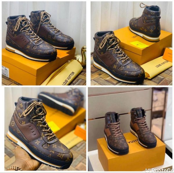 LV Ankle HighTop Fashion Boot Sneakers For Men
