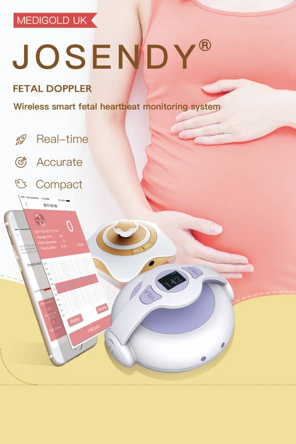 JOSENDY Wireless Smart Fetal Doppler - Heartbeat Monitoring System
