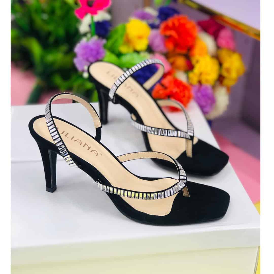 Silver Black Gold Women's Heels Elegant Ankle Strap Platform High Heels  Pumps Mary Janes Shoe Luxury