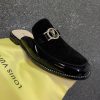 Men's LV Fashion Formal Casual Suede/Leather Half Shoe