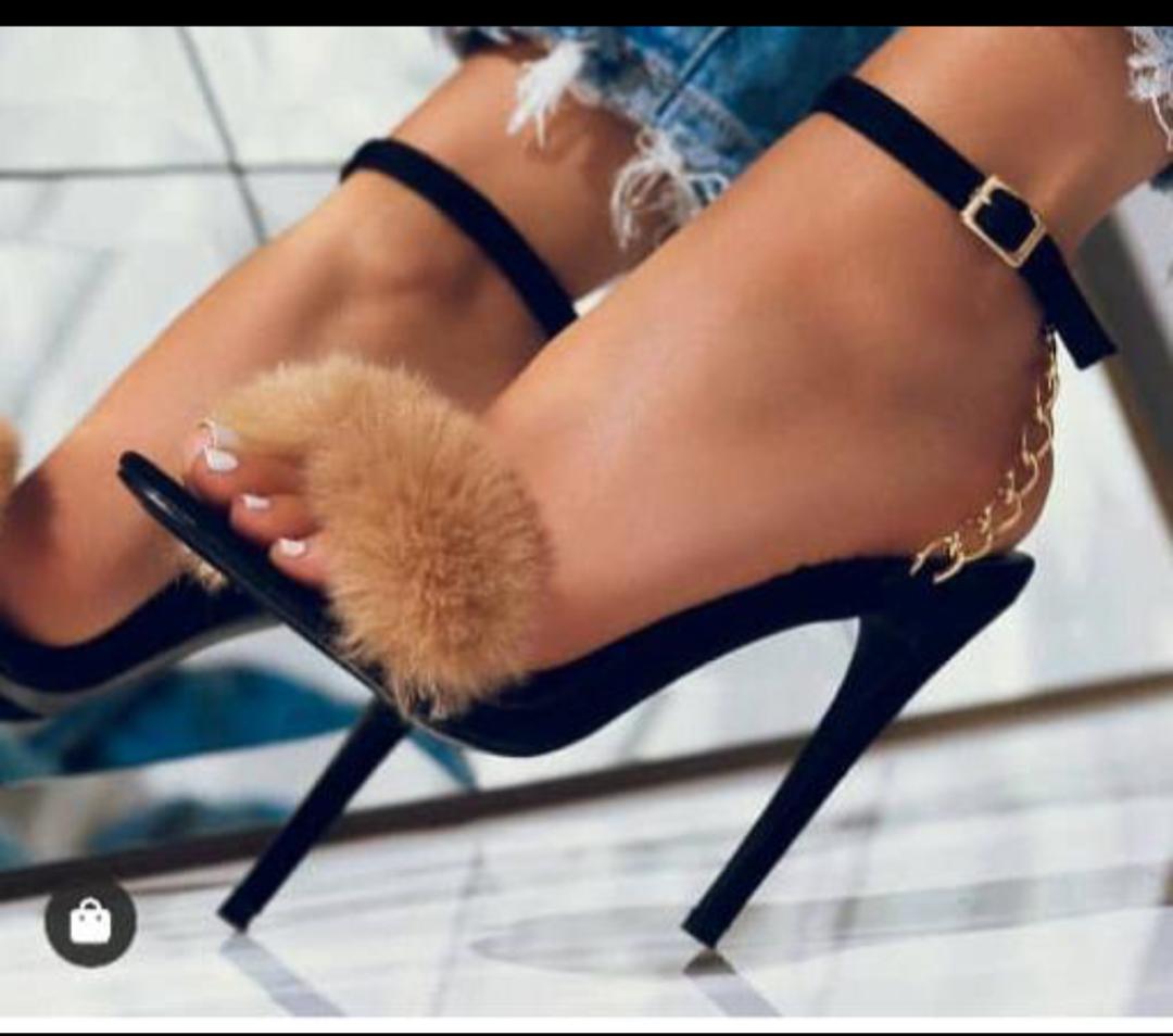 Pointed Toe Heels With Faux Fur - Brown – Dolls Kill
