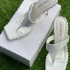 Ladies All Round Stone Embellished High Heel Slippers