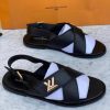Designer Paris Men's Criss Cross Leather Sandal