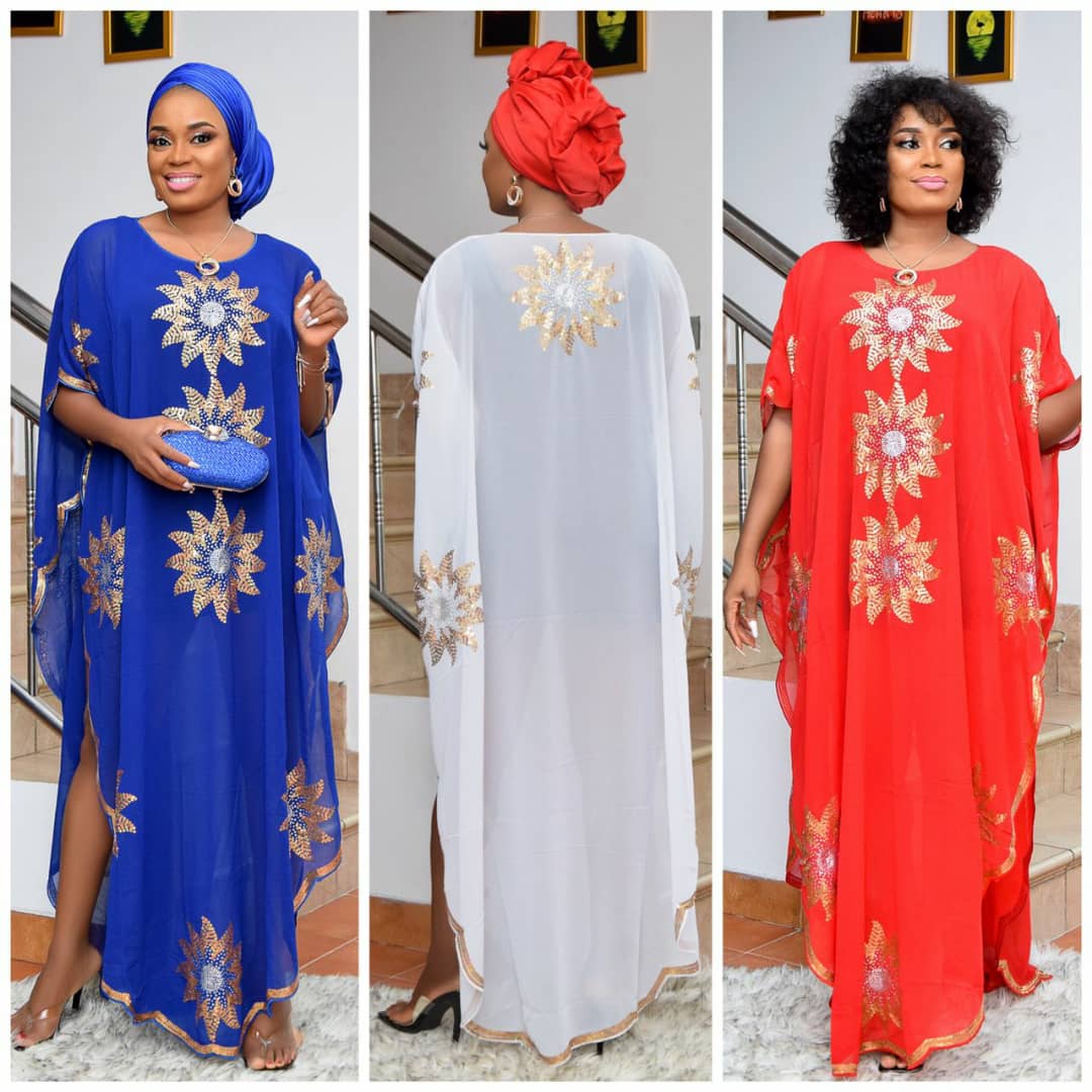 GORGEOUS LADIES LONG CHIFFON GOWN  CartRollers ﻿Online Marketplace  Shopping Store In Lagos Nigeria