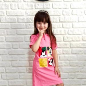 Children Long Fashion Shirt Dress For Girls