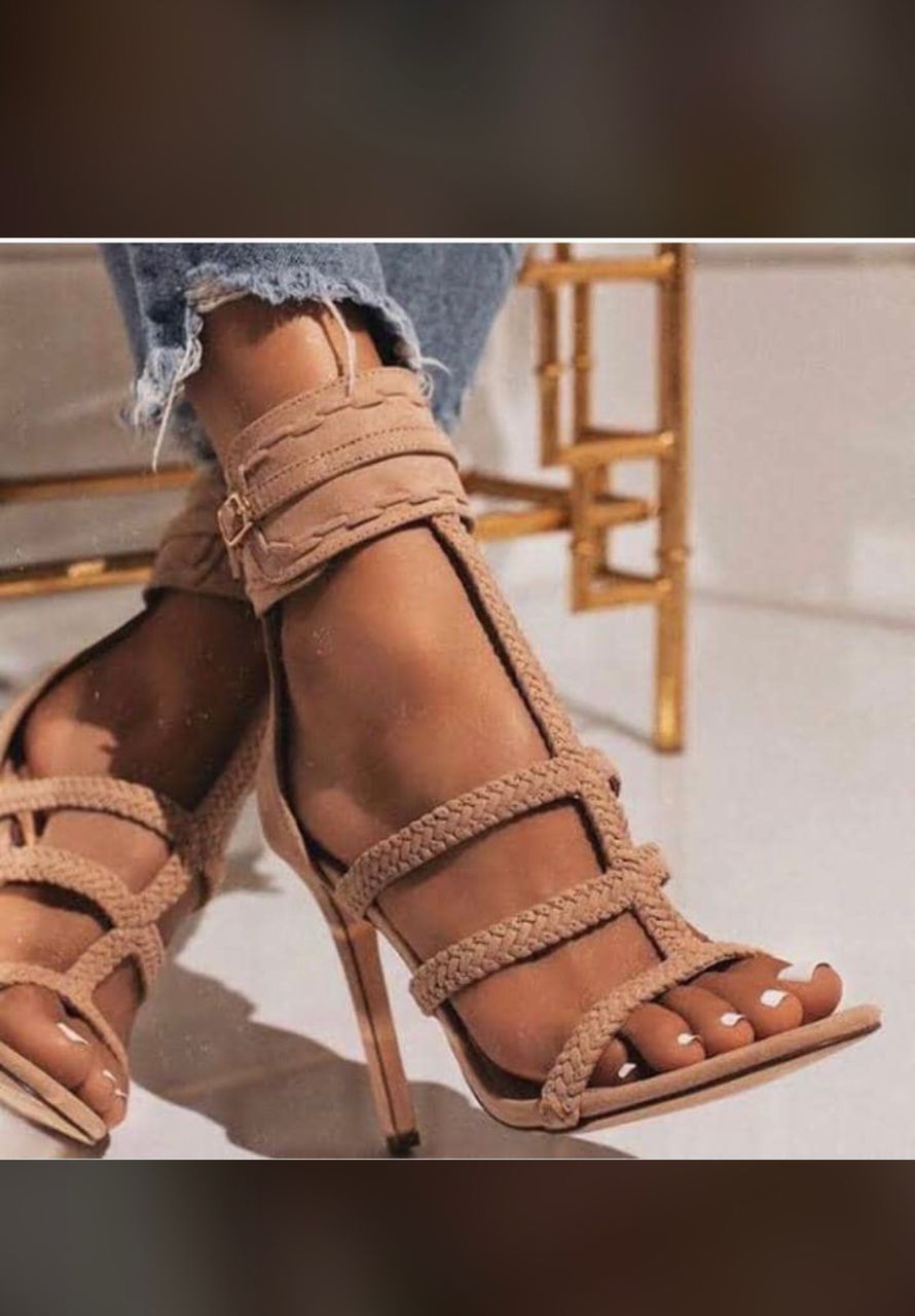 Buy TRYME Chunky Stiletto Heels Comfortable & Trendy Party Latest Stylish  Design Pencil Heel Sandals For Women at Amazon.in