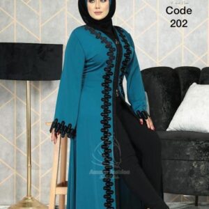 FRONT SPLIT WOMEN'S ABAYA/JALABIYA DRESS