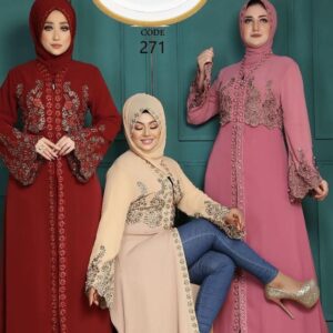 UNIQUE WOMEN'S HIGH-QUALITY DECORATED ABAYA/JALABIYA DRESS