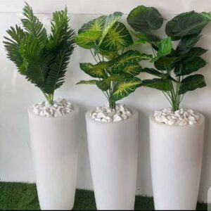 Artificial Lifelike Non-fading Plastic Simulation Potted Plants Room Decoration
