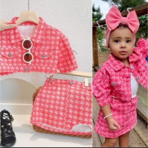 BABY GIRL'S UNIQUE MATCHY SKIRT AND JACKET
