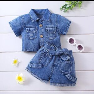 CUTE BABY GIRL UP AND DOWN JEANS WEAR