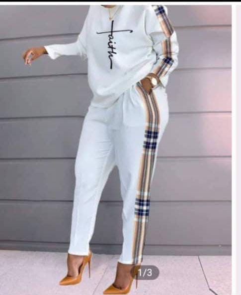 UNIQUE LADIES UP AND DOWN SWEATSHIRT AND TROUSERS