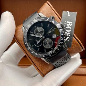 Leather Strap Men's Wristwatch