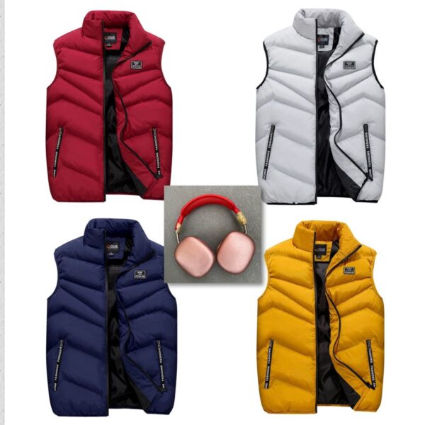QUILTED PUFFER COAT WINTER SLEEVELESS JACKET 1