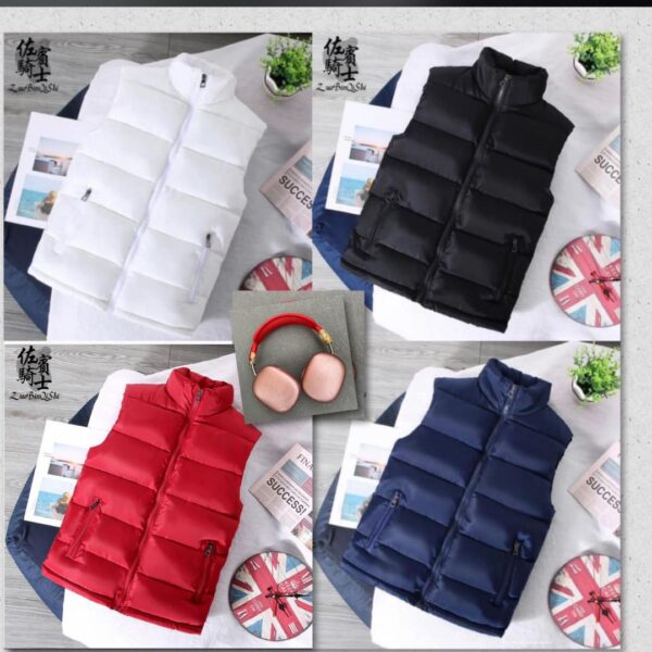 QUILTED PUFFER COAT WINTER SLEEVELESS JACKET 2