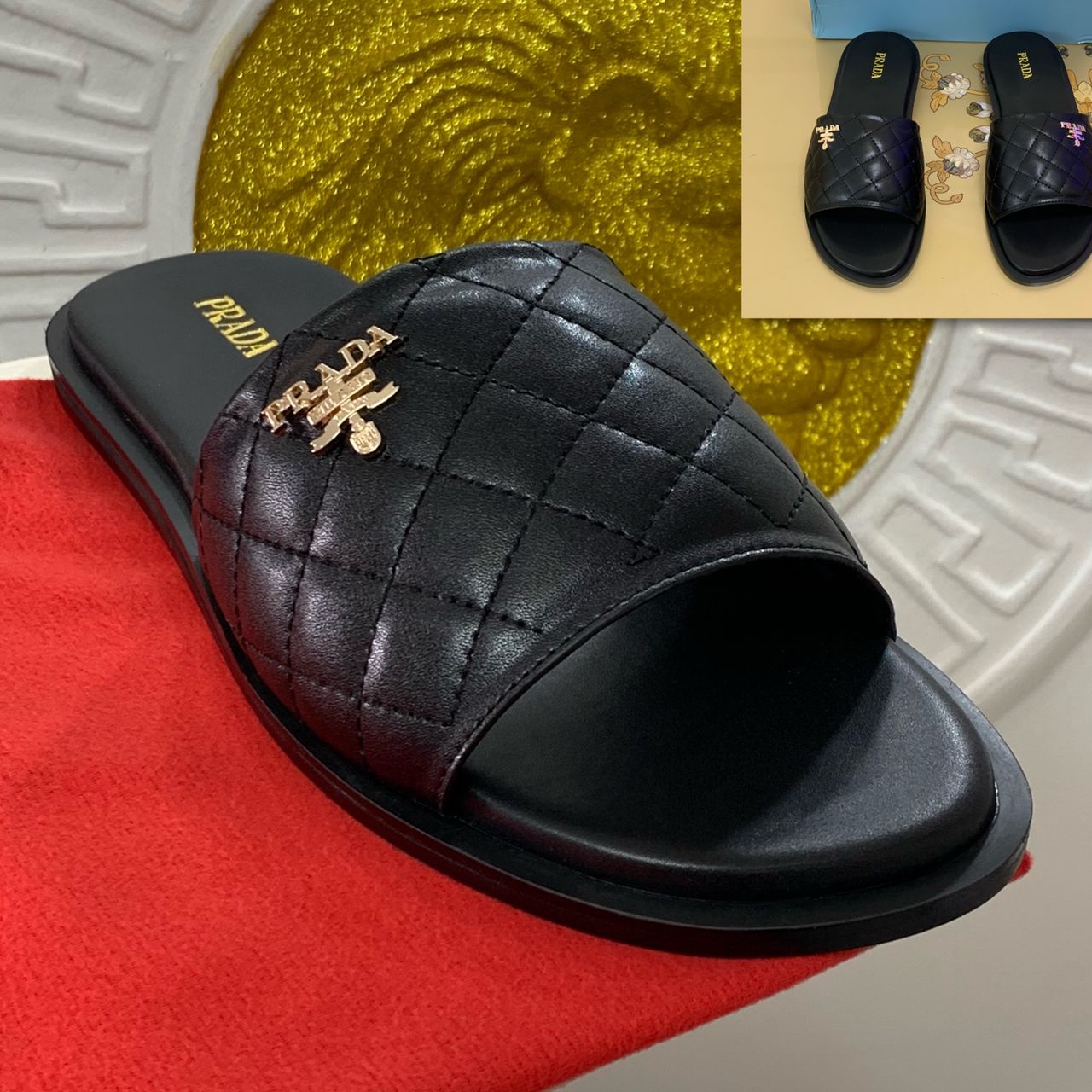 AUTHENTIC QUALITY DESIGNERS LEATHER SLIDES