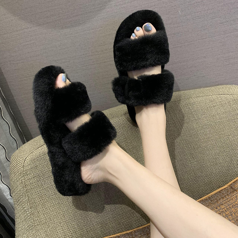 SIMPLE FUR GOOD TO GO WOMEN SLIIPPERS