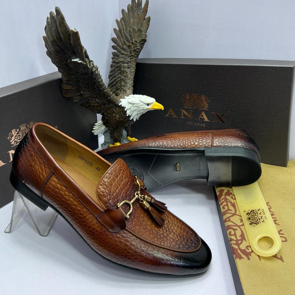 FASHION LUXURIOUS HANDMADE LEATHER LOAFER SLIP-ON